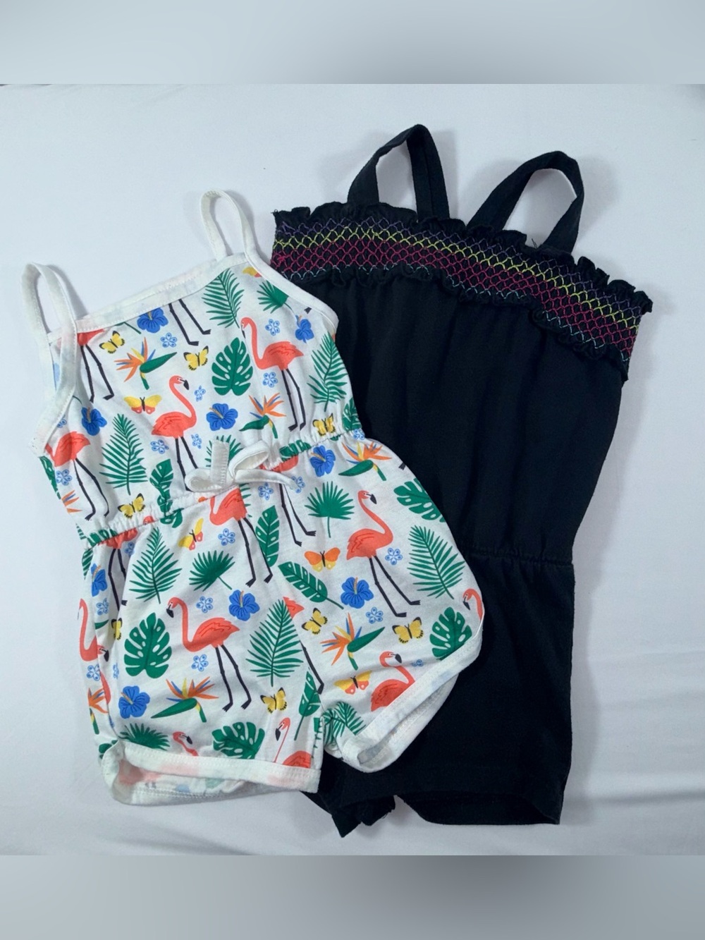 Toddler Girl’s 2T/3T Two-Piece Strappy Rompers Set